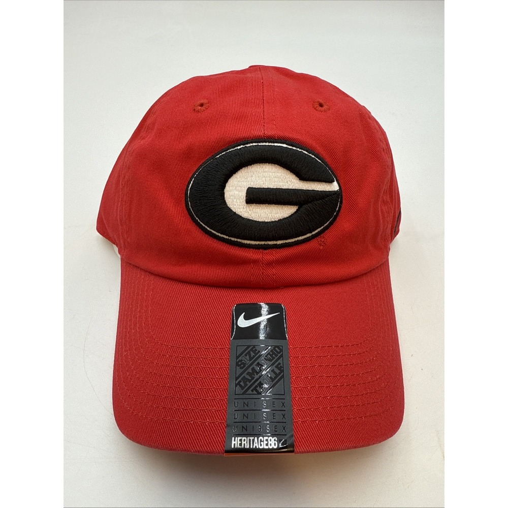 Georgia Bulldogs‎ NIKE Heritage86 Red CAP Strapback Cap Adjustable UGA